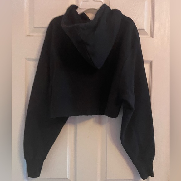 Champion Black Cropped Hoodie | Women’s Medium | - Picture 4 of 5